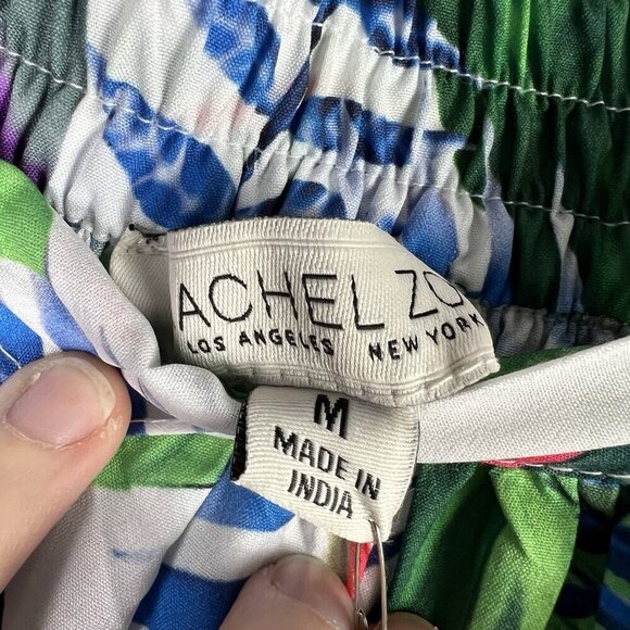 Rachel Zoe Tropical Midi Skirt Size Medium Colorful Vacation Beachy Artsy Island - Picture 7 of 10